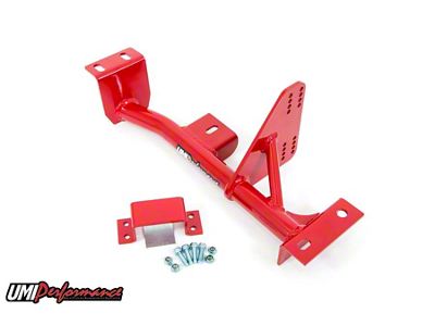 UMI Performance TH400 Transmission Torque Arm Relocation Kit; Red (98-02 Camaro)