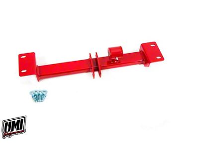 UMI Performance Tunnel Brace Mount for Stock Exhaust; Red (93-02 Camaro)