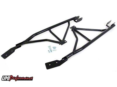 UMI Performance Weld-In 3-Point Subframe Connectors; Black (93-02 Camaro Coupe)