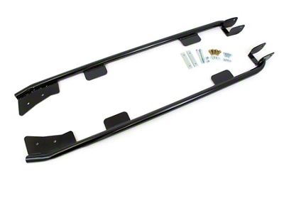 UMI Performance Weld-In Tubular Subframe Connectors; Black (93-02 Camaro Convertible)