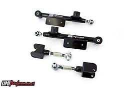UMI Performance Adjustable Rear Upper and Lower Control Arms; Black (99-04 Mustang, Excluding Cobra)