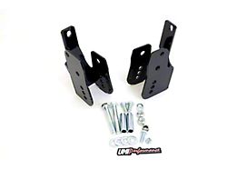 UMI Performance Bolt-In Rear Lower Control Arm Relocation Brackets; Black (05-14 Mustang)