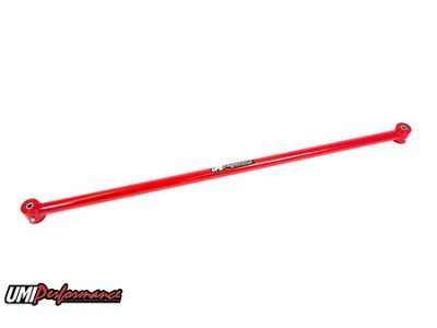 UMI Performance Non-Adjustable Rear Panhard Bar; Poly Bushings; Red (05-14 Mustang)