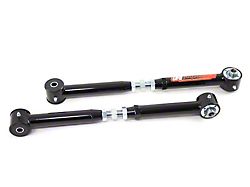 UMI Performance On-Car Adjustable Rear Lower Control Arms; Poly/Roto-Joints; Black (05-14 Mustang)