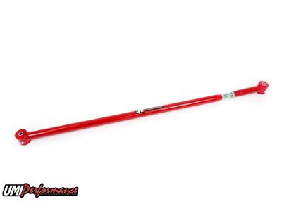 UMI Performance On-Car Adjustable Rear Panhard Bar; Poly Bushings; Red (05-14 Mustang)