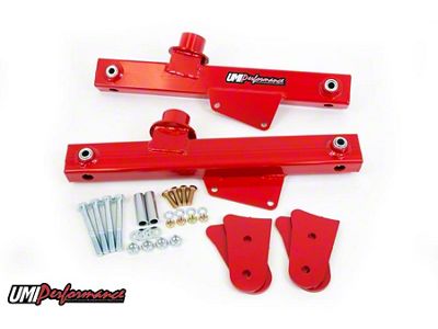 UMI Performance Rear Lift Bars; Red (79-98 Mustang)