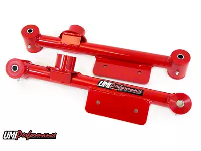 UMI Performance Rear Lower Control Arms; Red (79-98 Mustang)