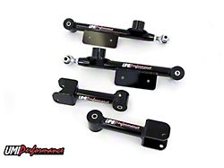UMI Performance Rear Upper and Lower Control Arms; Black (79-98 Mustang)