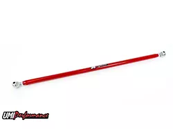 UMI Performance Single Adjustable Rear Panhard Bar; Chromoly; Red (05-14 Mustang)