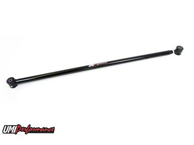 UMI Performance Single Adjustable Rear Panhard Bar; Poly Bushings; Black (05-14 Mustang)
