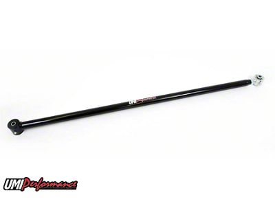UMI Performance Single Adjustable Rear Panhard Bar; Roto-Joint; Black (05-14 Mustang)