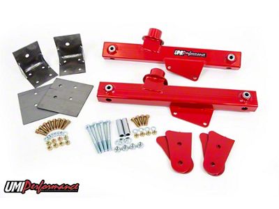 UMI Performance Stage 1 Strip Grip Kit; Red (79-93 Mustang)