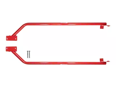 UMI Performance Weld-In Tubular Subframe Connectors; Red (05-14 Mustang)
