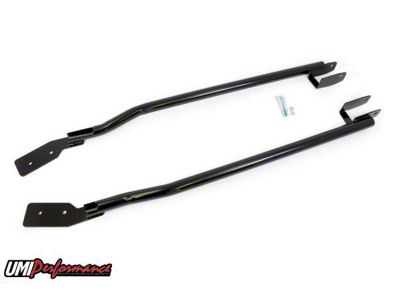 UMI Performance Weld-In Tubular Subframe Connectors; Black (93-02 Camaro Coupe)