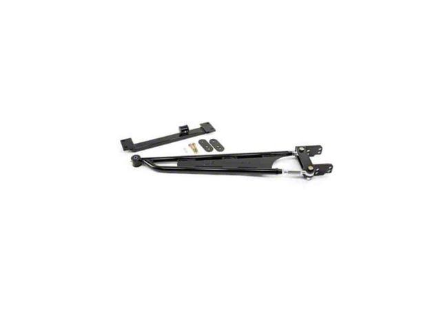 UMI Performance Tunnel Mounted Torque Arm for Stock Exhaust and Kooks Long Tube Headers; Chromoly; Black (93-02 Camaro)