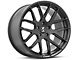 Shelby Style SB202 Satin Black Wheel; Rear Only; 20x10.5 (10-14 Mustang)