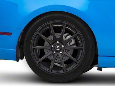 Shelby Style SB203 Satin Black Wheel; Rear Only; 20x10.5; 45mm Offset (10-14 Mustang)