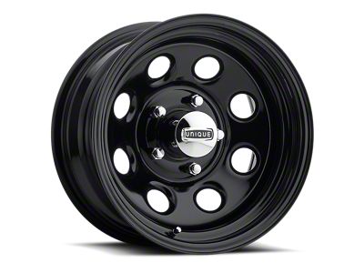 Unique Soft 8 Gloss Black Wheel; 17x9; 0mm Offset (93-02 Camaro)