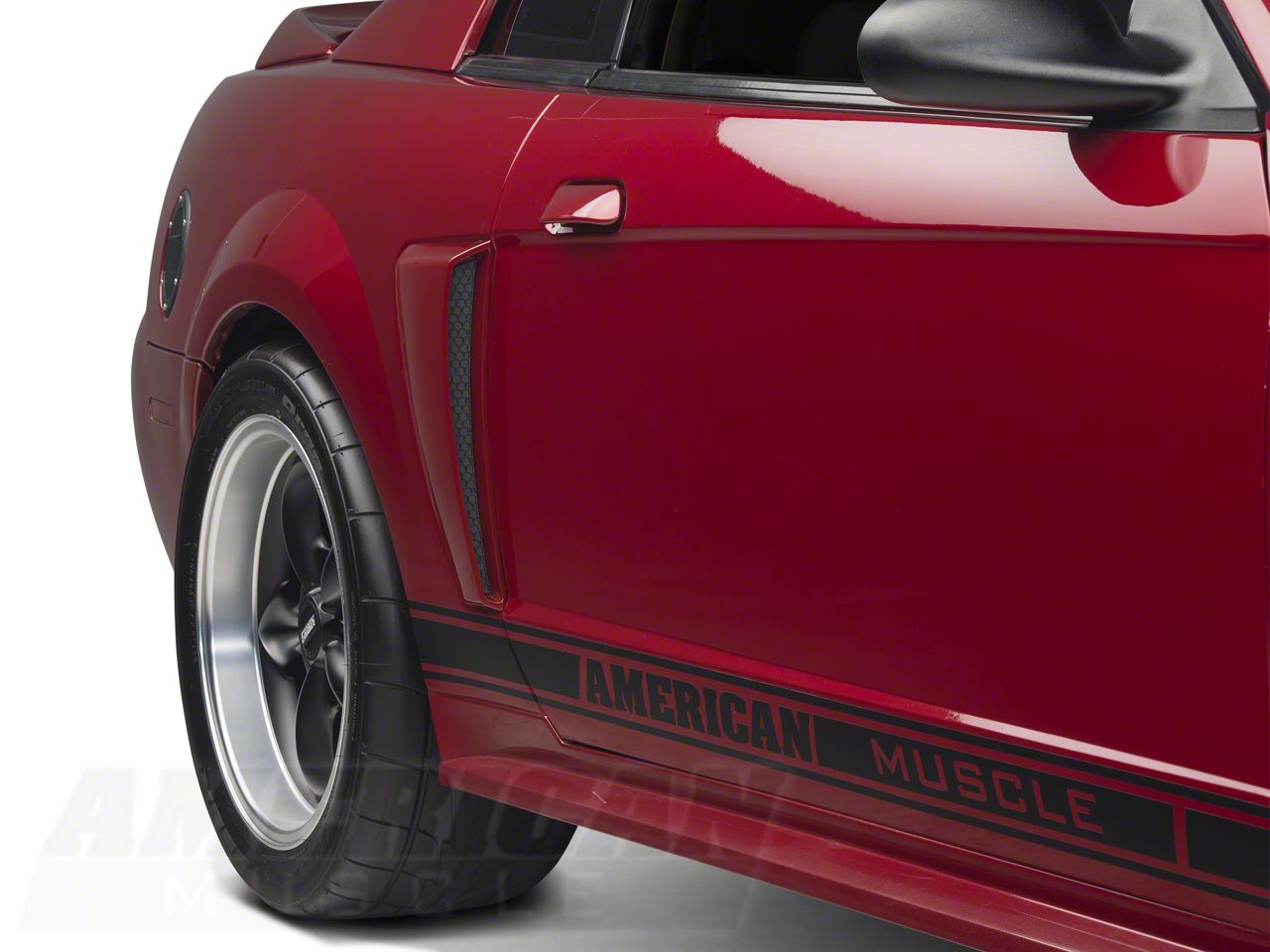 SpeedForm Mustang GT Style Side Scoops; Unpainted 71313-00