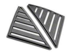 SpeedForm Hatchback Quarter Window Louvers; Unpainted (79-86 Mustang Hatchback)