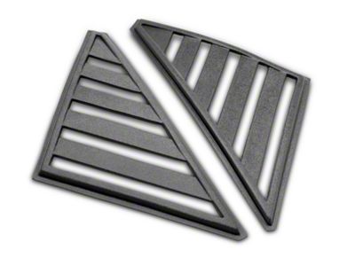 SpeedForm Hatchback Quarter Window Louvers; Unpainted (79-86 Mustang Hatchback)