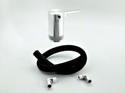 UPR Products Billet Oil Catch Can; Black (10-15 3.6L Camaro)