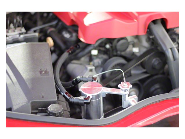 UPR Products Billet Oil Catch Can; Black (12-15 Camaro ZL1)