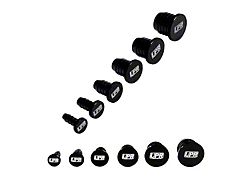 Billet Vacuum Hose Plug; 3/8-Inch/11mm; Black (Universal; Some Adaptation May Be Required)