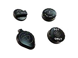 UPR Products Billet Oil Cap Cover; Satin (08-23 5.7L HEMI Challenger)