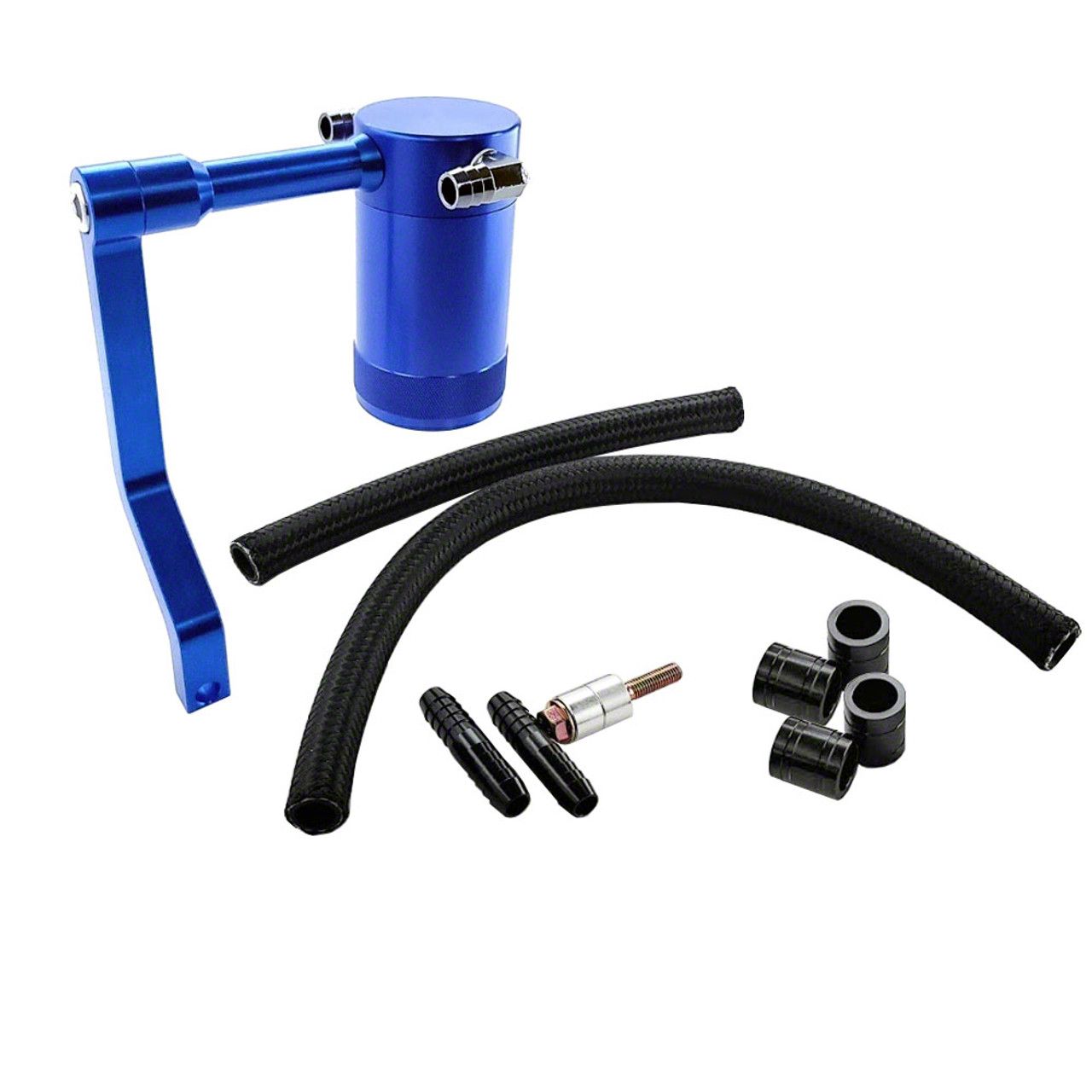 Red Billet Oil Catch Can Kit For 6.4L Dodge Challenger & Chrysler 2011-2021