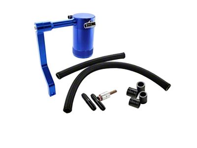 UPR Products Billet Oil Catch Can with Z Mounting Bracket; Blue (11-23 6.4L HEMI Challenger)