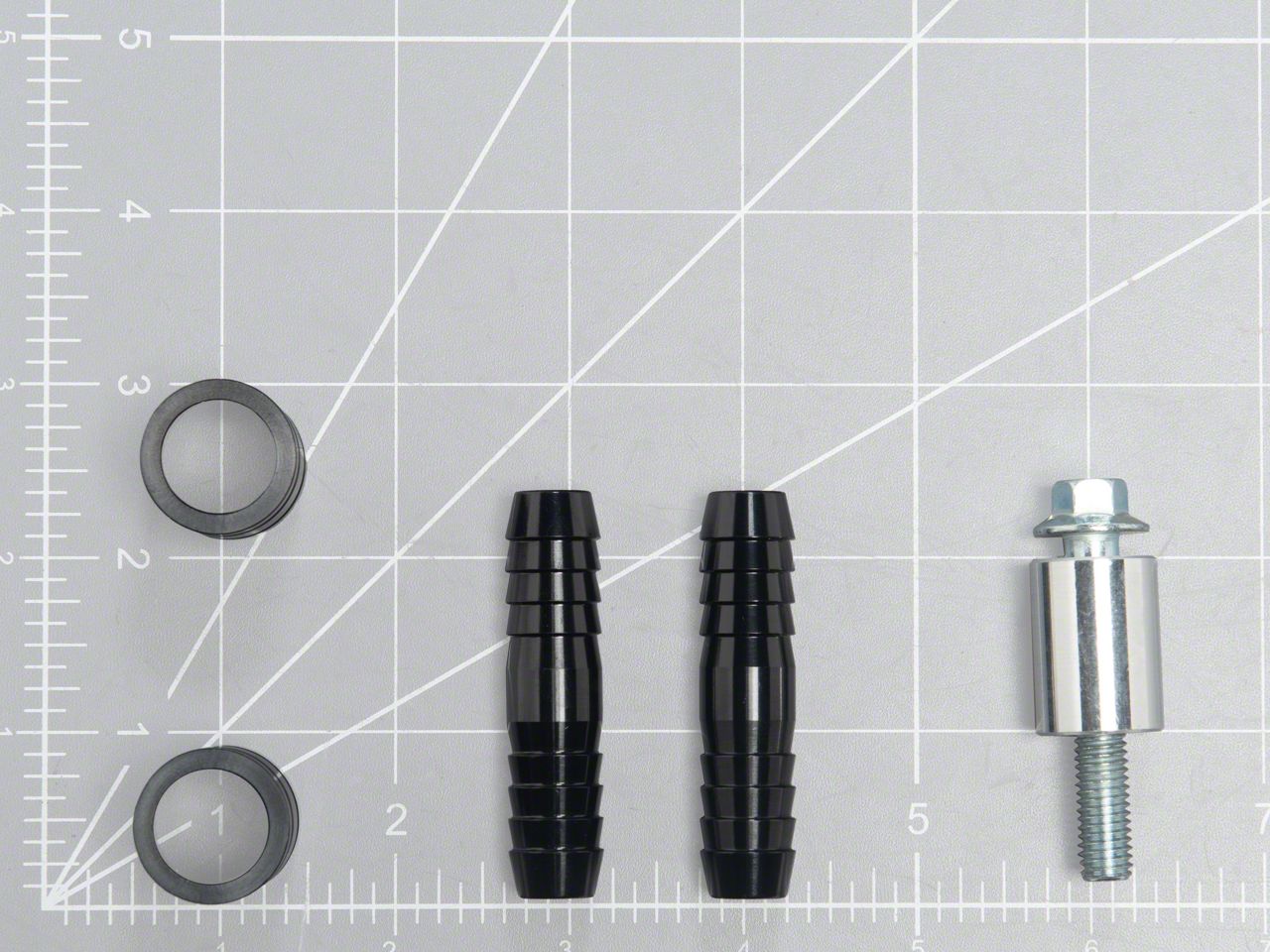 Challenger Billet Oil Catch Can with Z Mounting Bracket; Red (11