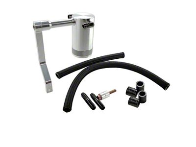 UPR Products Billet Oil Catch Can with Z Mounting Bracket; Satin (11-23 6.4L HEMI Challenger)