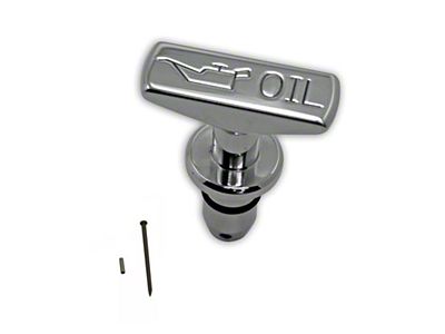 UPR Products Billet Oil Dipstick Handle; Satin (08-23 V8 HEMI Challenger, Excluding 6.2L)