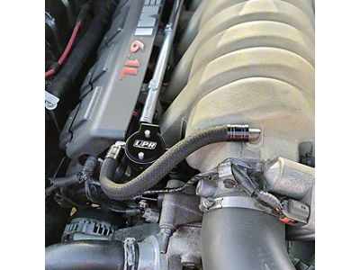 UPR Products Plug N Play Oil Catch Can; Passenger Side; Black (08-10 6.1L HEMI Challenger)