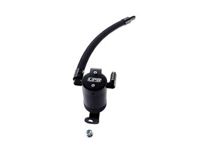 UPR Products Plug N Play Oil Catch Can; Passenger Side; Satin (11-23 6.4L HEMI Challenger)