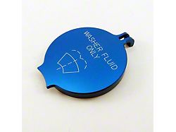 UPR Products Windshield Washer Engraved Fluid Cap; Blue (08-10 Challenger)