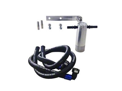 UPR Products Pro Series Plug N Play Oil Catch Can; Black (11-23 5.7L HEMI, 6.4L HEMI Charger)