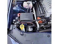 Pro Series Plug N Play Oil Catch Can; Fender Mount; Black (15-23 6.2L HEMI Charger)