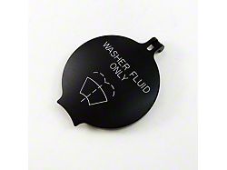 UPR Products Windshield Washer Engraved Fluid Cap; Black (11-14 Charger)