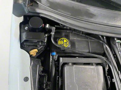 UPR Products Dual Valve Plug N Play Clean Side Oil Catch Can; Black (15-19 Corvette C7 Z06)