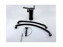 UPR Products Single Valve Plug N Play Oil Catch Can; Black (14-19 Corvette C7, Excluding Z06 & ZR1)