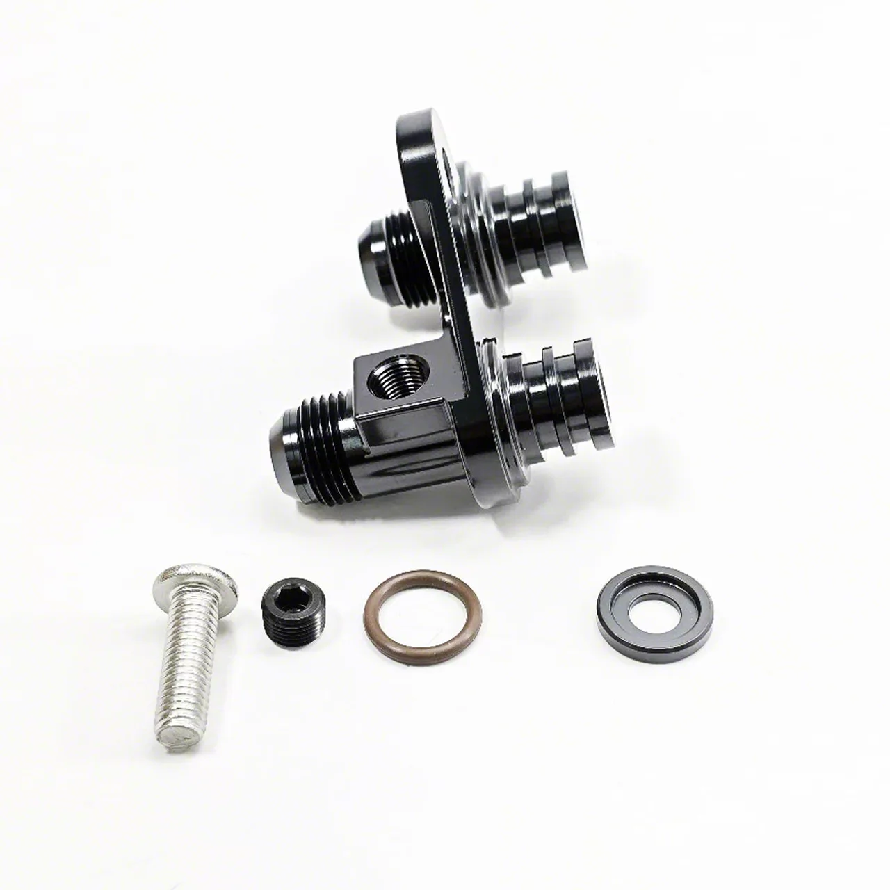 Mustang 6R80/10R80 Transmission Cooler Port Adapter; 8AN (11-26
