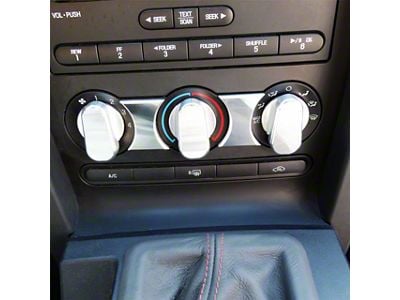 UPR Products Billet A/C Trim Accents; Polished (05-09 Mustang)