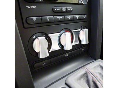 UPR Products Billet A/C Trim Accents; Satin (05-09 Mustang)