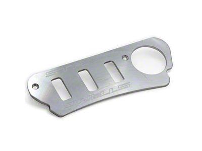 UPR Products Billet Ashtray Switch Plate with Stang Lettering; Satin (94-98 Mustang)