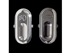 UPR Products Billet Convertible Top and Fog Light Switches; Polished (94-04 Mustang Convertible)