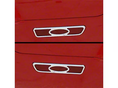 UPR Products Billet Designer Side Marker Bezels; Polished (05-09 Mustang)
