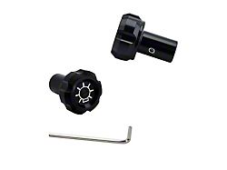UPR Products Billet Designer Style Headlight Knob; Black (94-04 Mustang)