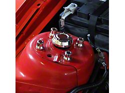 UPR Products Billet Hex Strut Tower Cap Covers; Satin (11-14 Mustang)